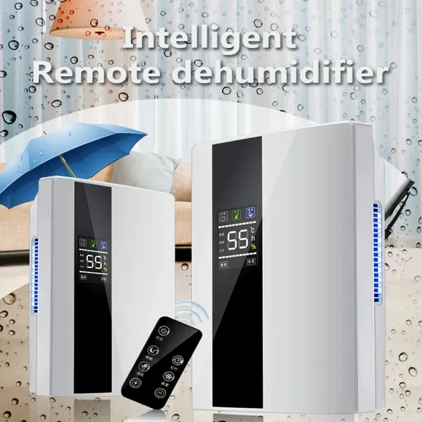 30m² Electric Dehumidifier, 2200ml Capacity, Energy Efficient Home Use_voghion.com