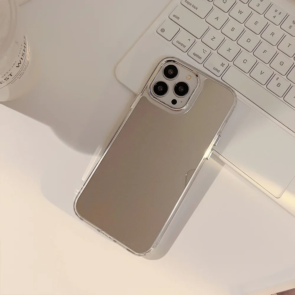 Luxury Mirror Phone Case For Iphone 16 15 Pro Max 14 Plus 13 12_voghion.com