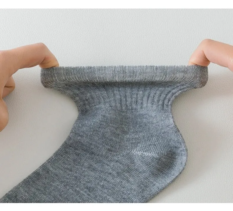 Heren Soc 8 paar OND DAMES Zwart Katoen Zakelijk Middellang Zacht Warm Herfst/winter Effen Kleur Casual_voghion.com