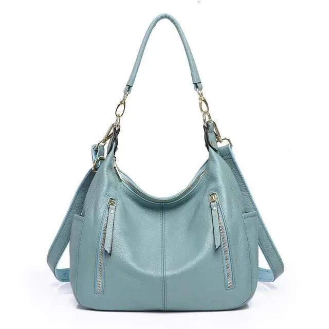 Zency Borsa a mano in vera pelle morbida di alta qualità, grande capacità, da donna, hobo, elegante, classica, a tracolla_voghion.com
