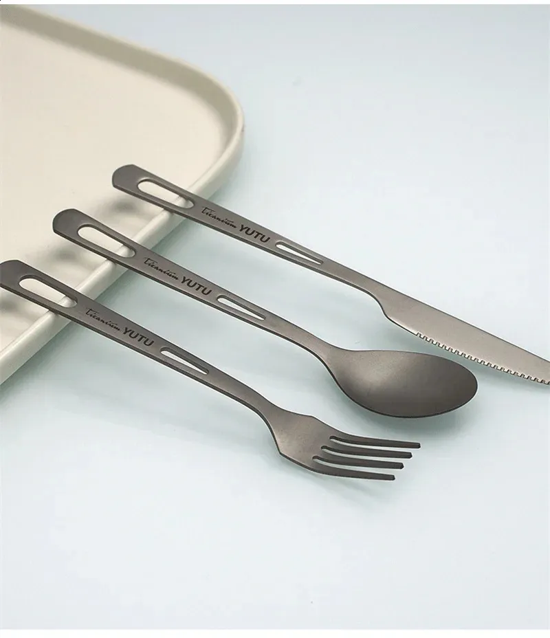 Pure Tableware - Juego de cuchillos y tenedores portátiles para viajes y acampadas (240910)_voghion.com