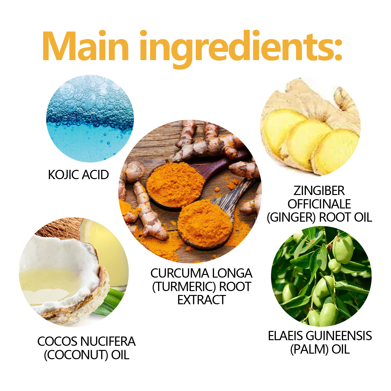 EELHOE Turmeric & Kojic Acid Soap, Gently Clean Face Fade Spots Brighten Skin Tone Moisturize And Moisturize Even Skin Tone_voghion.com