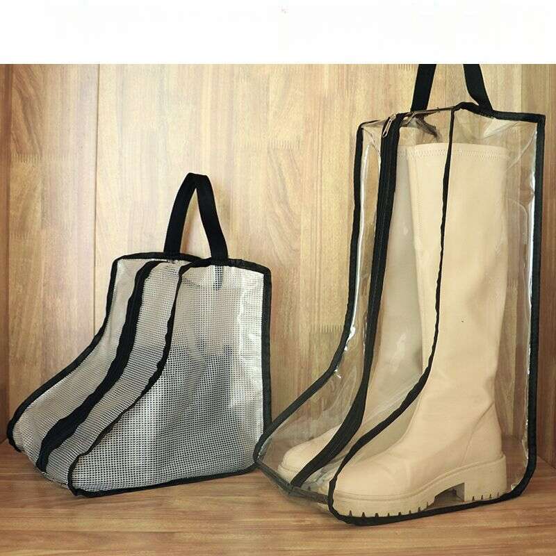 【 8247 People Praised 】 Transparent Dustproof Dormitory Moisture-proof Short Long Boots Shoe Storage Artifact Storage_voghion.com