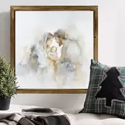 8x8" Ink Painting Wood Sign - Religious Wall Art For Home/Office, Unique Christmas & New Year Decor Gift_voghion.com