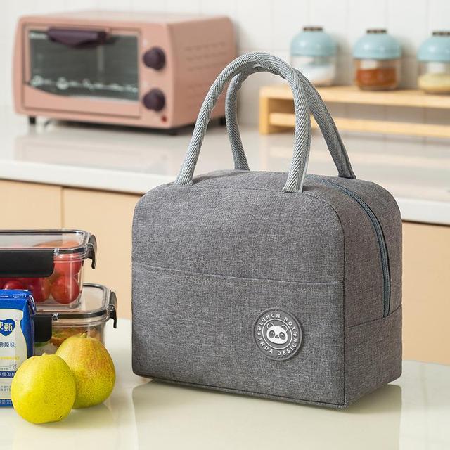 Kaasaskantav lõunakott Uus soojusisolatsiooniga lõunakarp Tote Cooler käekott Bento kott õhtusöögikonteiner koolitoidu hoiukotid_voghion.com