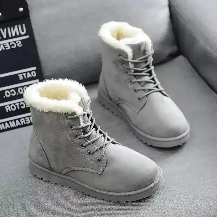 Stivali da neve donna invernali bassi stringati caldi_voghion.com