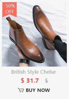 Classic British Style Men Formal Chelsea Boots In Split Leather_voghion.com