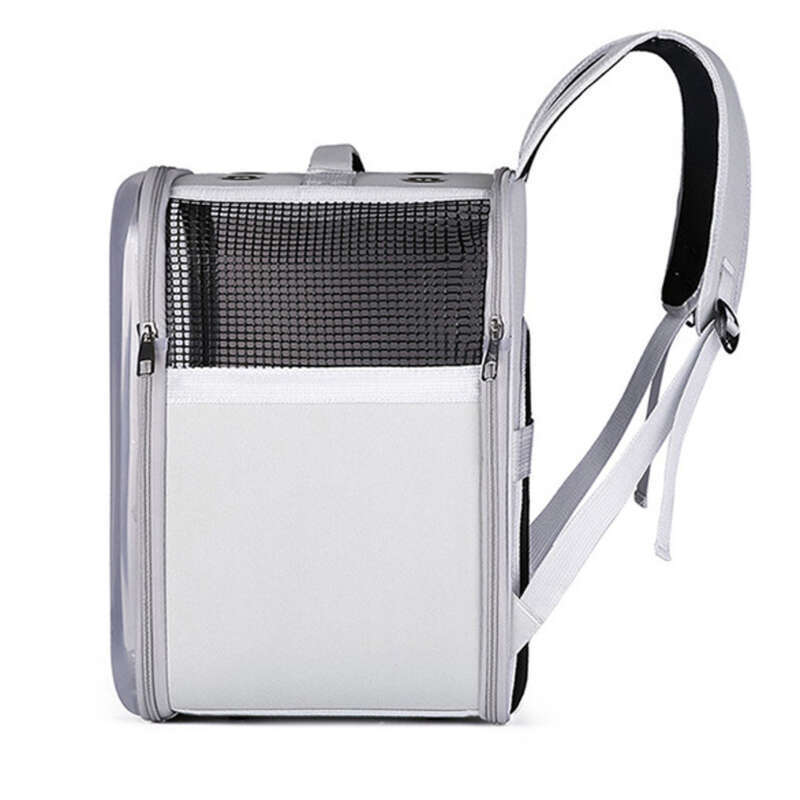 Hongyue Transparent 2022 New Folding Portable Outward Shoulder Pet Bag Three Dimensional Large Space Cat Rice Backpack_voghion.com