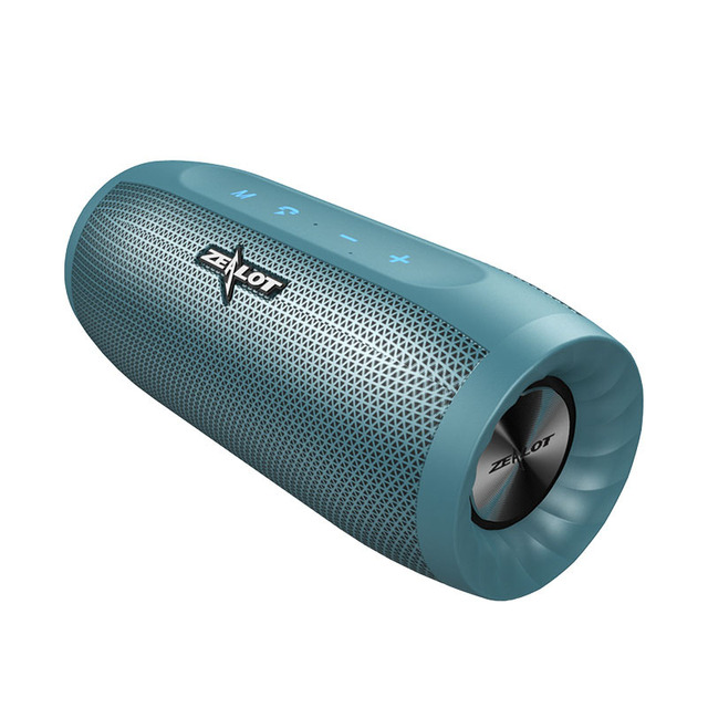 Zealot S16 Bluetooth Speaker Portable Wireless Speaker Column Bass Subwoofer Speaker with Mic Support TWS,TF Card,AUX,Power Bank_voghion.com