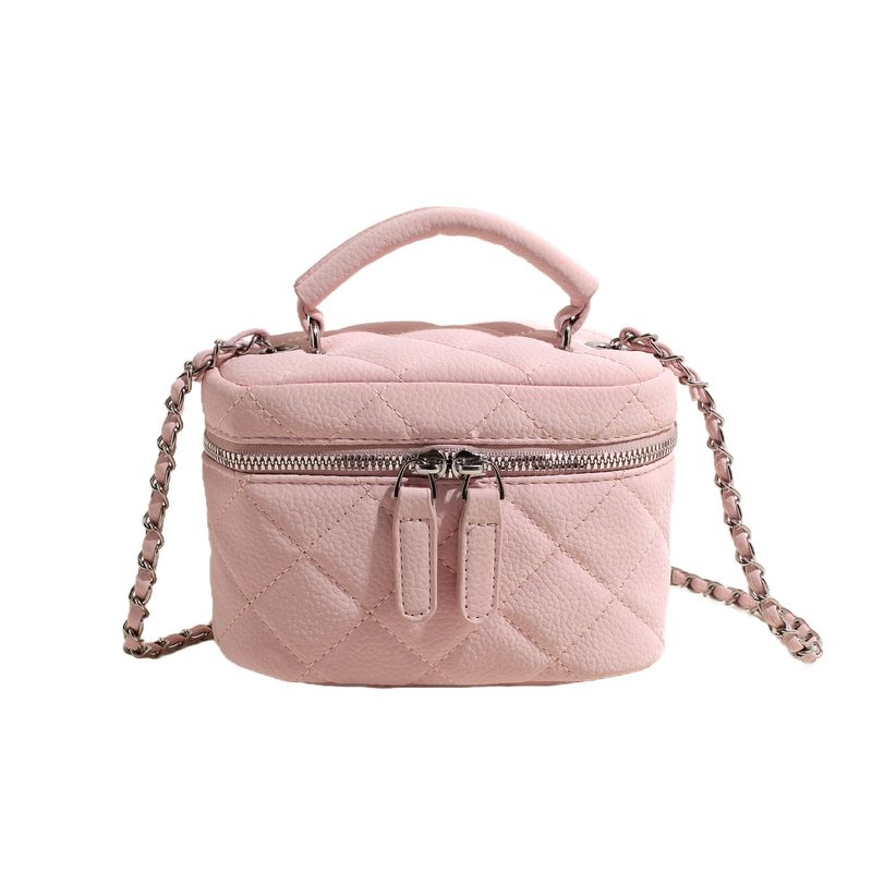 Bolso bandolera pequeño cuadrado de un solo hombro con cadena versátil y moderno de gge con hilo bordado para mujer 2024_voghion.com