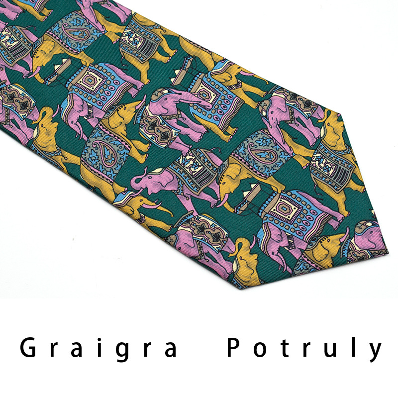 Men's Ties & Handkerchiefs replacement burgundy second-hand coffee color imported quality mulberry silk printed silk paisley men's tie extra wide_voghion.com