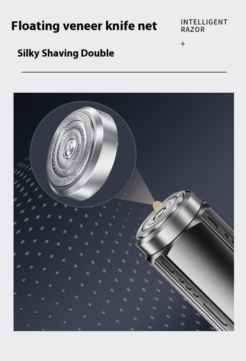 New electric small steel cannon with washable blade, men's shaver, rechargeable mini shaver_voghion.com