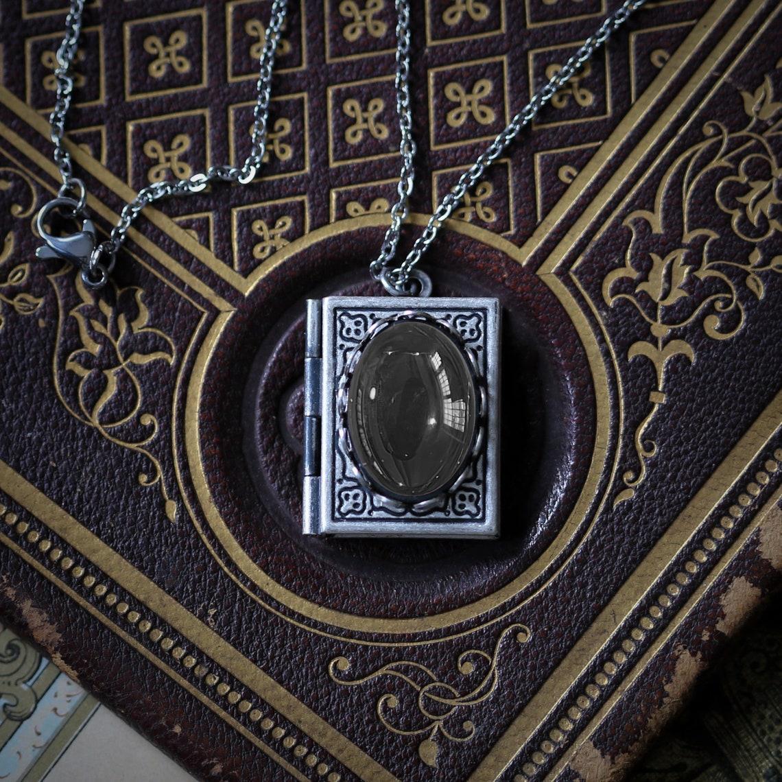 Gioielli e accessori Collana Libro Gioielli, Lucchetto per foto, Ciondolo libro regalo,_voghion.com