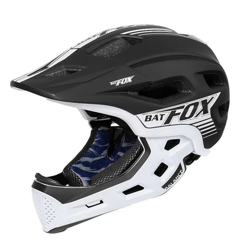 Cască BATFOX pentru bicicletă fără pedale, bicicletă de munte, cască integrală pentru copii_voghion.com