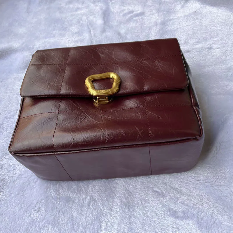 Aitoa nahkaa, kultasolki, olkalaukut, klassinen neliönmuotoinen naisten lähettilaukku, suuren kapasiteetin työmatkalaukku naisille_voghion.com