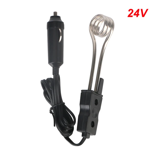 24 V 12 V automobilio panardinamasis cigaro žiebtuvėlio kištukas elektrinis šildytuvas arbatai, kavai, vandeniui, saugus šildytuvas, aukštos kokybės automobilių priedai_voghion.com
