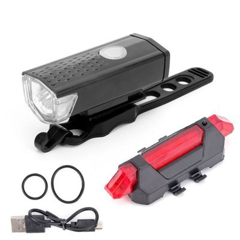Éjszakai kerékpározáshoz, USB töltés, Nagy fényerejű világítás, Hegyi kerékpár szett lámpák, 2255 fényszórók_voghion.com