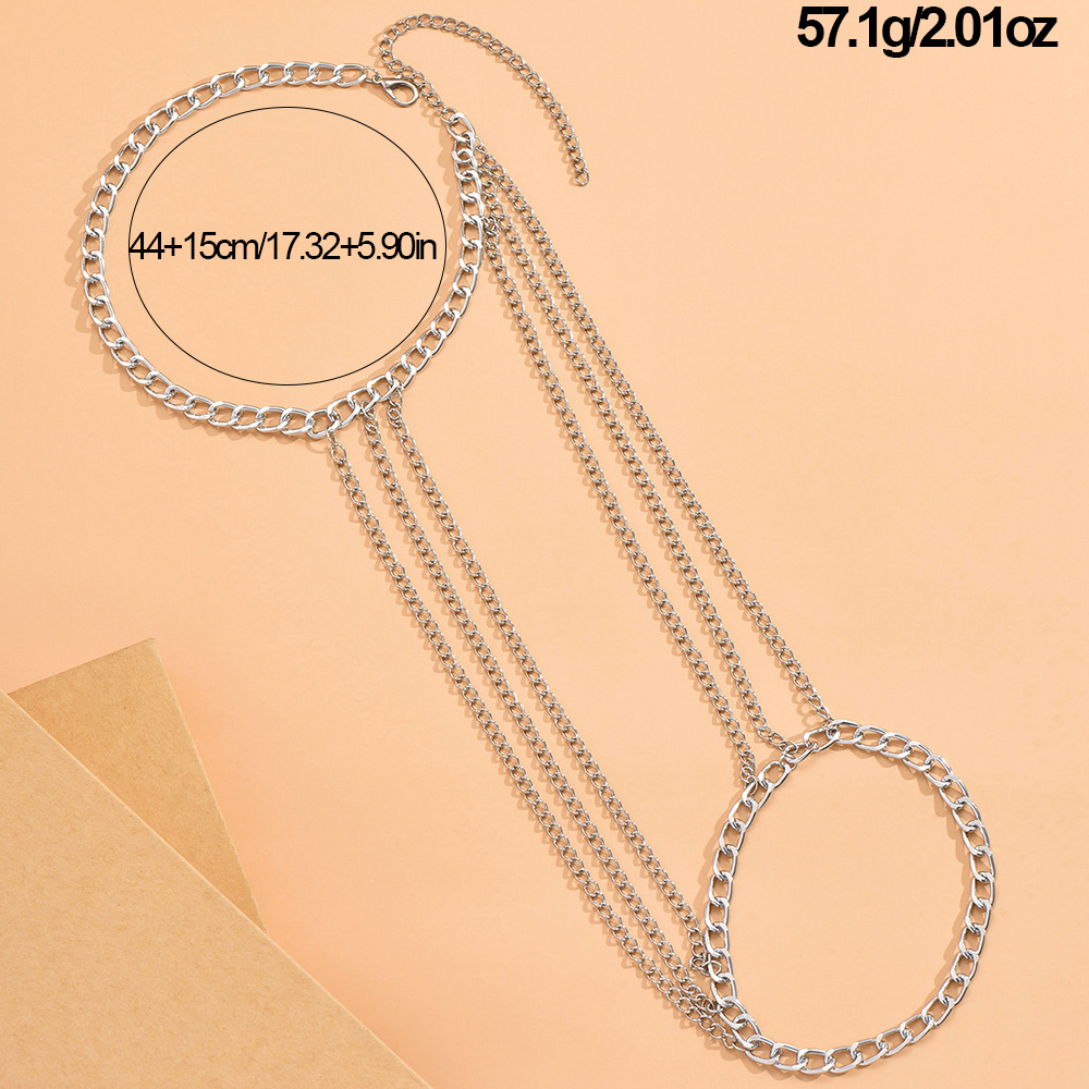 DZ0337 métal suspendu cou côté corps femmes mode Sexy multi couches épaule chaîne accessoires été_voghion.com