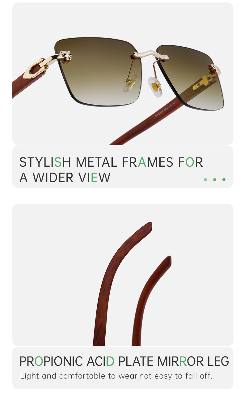 Vintage Square Rimless Sunglasses Men  Brand Fashion Frameless Sun Glasses For Male Anti Blue Light Eyeglasses UV400_voghion.com