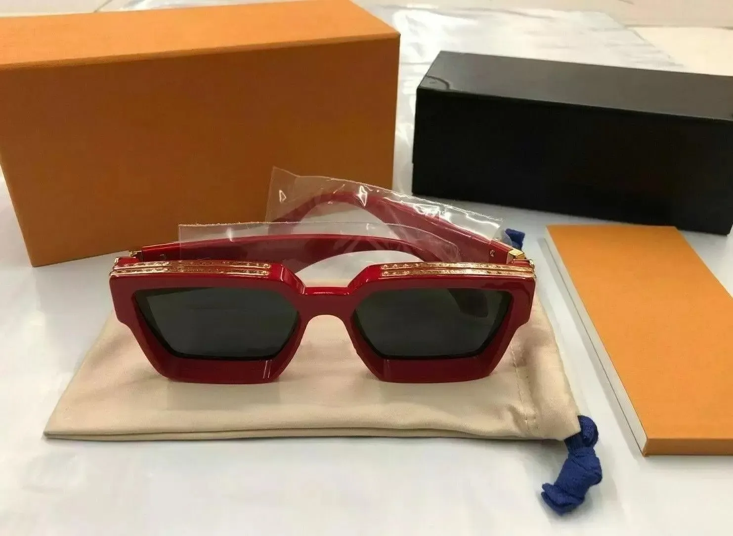 and Men Square Frame Vintage Women Full Designer for MILLIONAIRES Fashion Sunglasses 1165 1.1 Unisex Shiny Gold Good_voghion.com