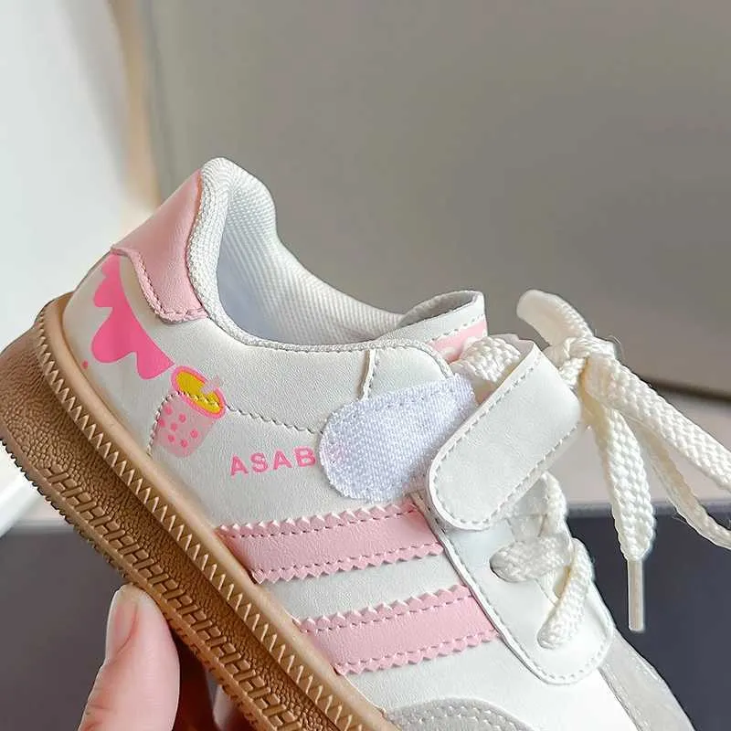 Athletic Outdoor Childrens Skate Girls White 2024 Spring New Fashion Boys Canvas Kids Sports Shoes Unisex Casual_voghion.com