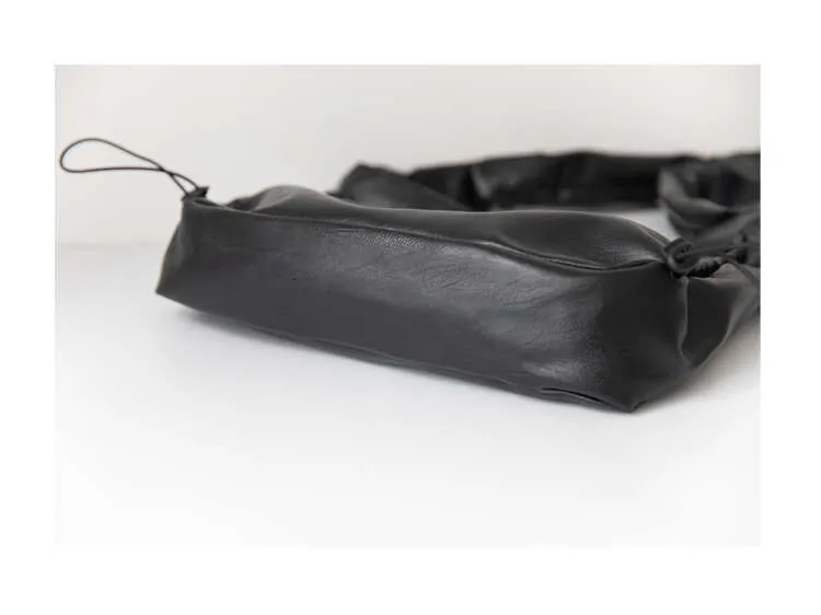 Nouveau sac fourre-tout à bandoulière plissé tendance pour campus universitaire_voghion.com