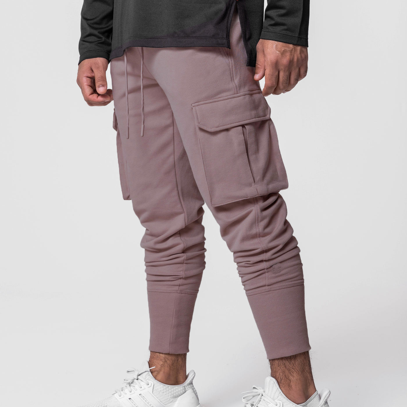 Set di pantaloni da corsa fitness da uomo in due pezzi per sport e tempo libero in cotone_voghion.com