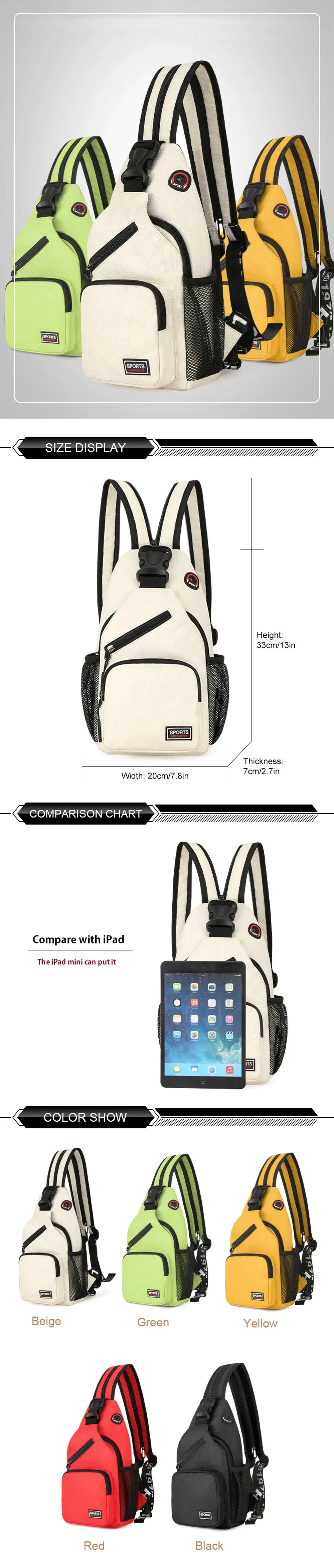 Polarshe Zaino da donna multifunzionale con spallaccio e foro per auricolari, borsa da lavoro per uomo, mini zaino da viaggio sportivo_voghion.com