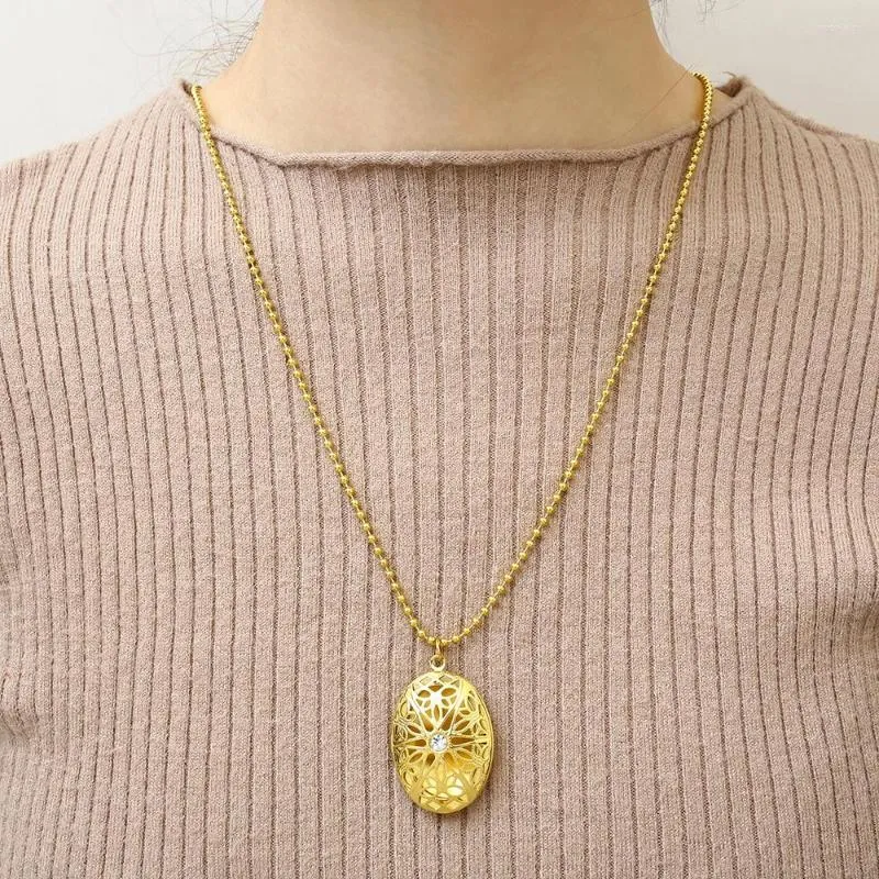 Chains OUFEI Stainless Steel Jewelry For Woman Valentines Day Accessories Bohemian Long Necklace Wholesale Lots Bulk_voghion.com