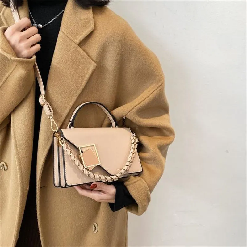 Designer Small Square Shoulder Bag With Chain Strap For Women_voghion.com