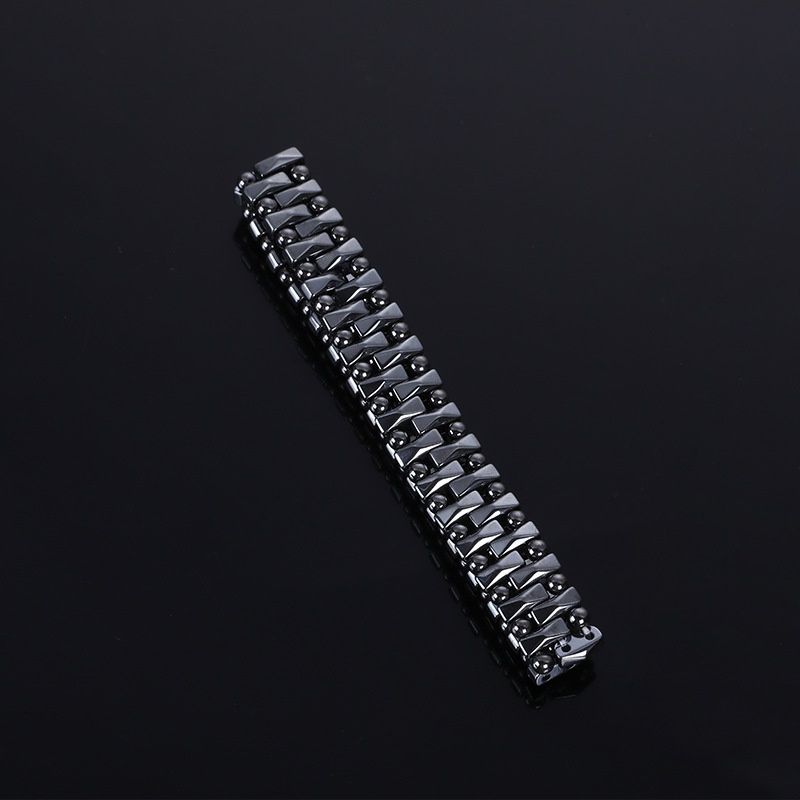 Braccialetti dimagranti elastici per terapia magnetica con perline energetiche classiche in ematite_voghion.com