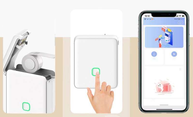 Pan Jian Mini Label Handheld Portable Home Bluetooth Small Thermal Printer_voghion.com