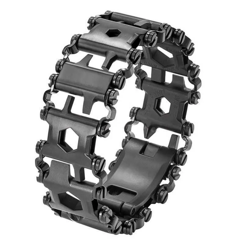 DreamBell Men Outdoor Spliced Multifunctional Wearing Screwdriver Tool Hand Chain Field Survival Bracelet 2.45 original_voghion.com