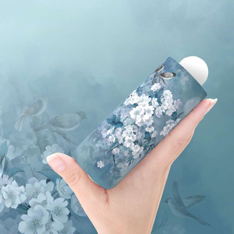 New Chinese Style For Shade, Sun UV Protection, Women's Fully Automatic Rain Dual-use, Compact And Portable Folding_voghion.com