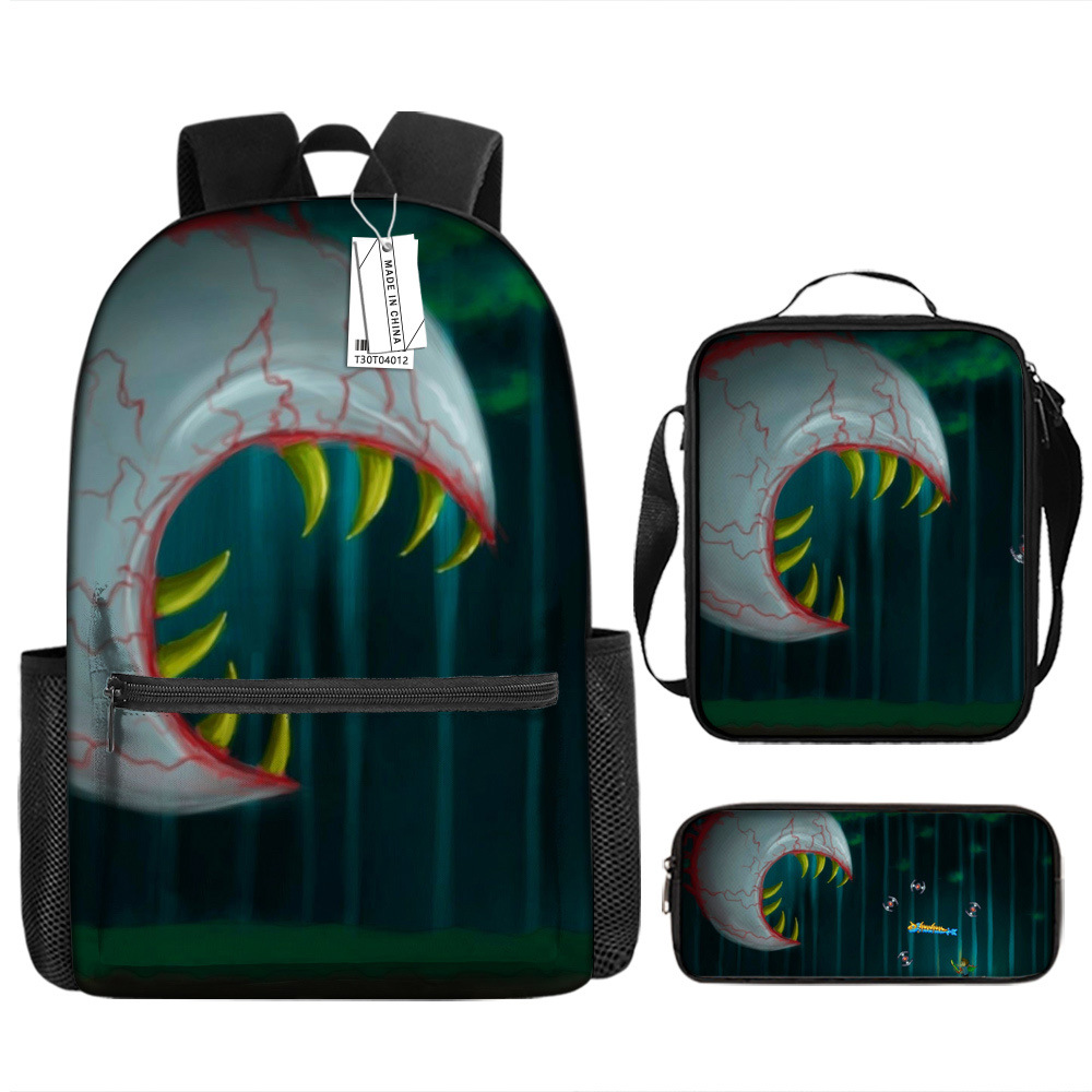 Terraria Kids Backpack Set School Bag Large Capacity_voghion.com