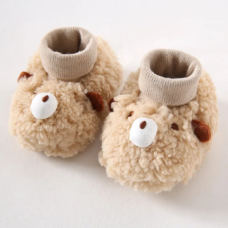 Newborn Winter Cute Cartoon Baby Sock Cutefeet Soft Cotton Anti Slip Infant Toddler Little Kids Crib Socks Shoes_voghion.com