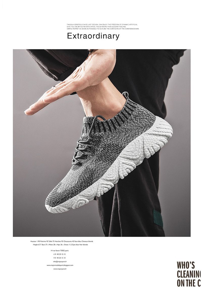 Meeste uued suvised kootud hingavad vabaaja spordijalatsid, naiste sokisuu kerged paaridele mõeldud reisijooksujalatsid_voghion.com