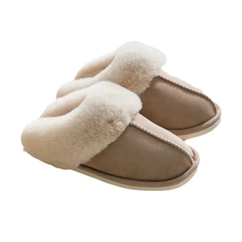 2024s Free Shipping Flat Sandal New Winter Slipper Rubber Slides For Womens Warm Basic Plain Slippers Slip On Sandals_voghion.com
