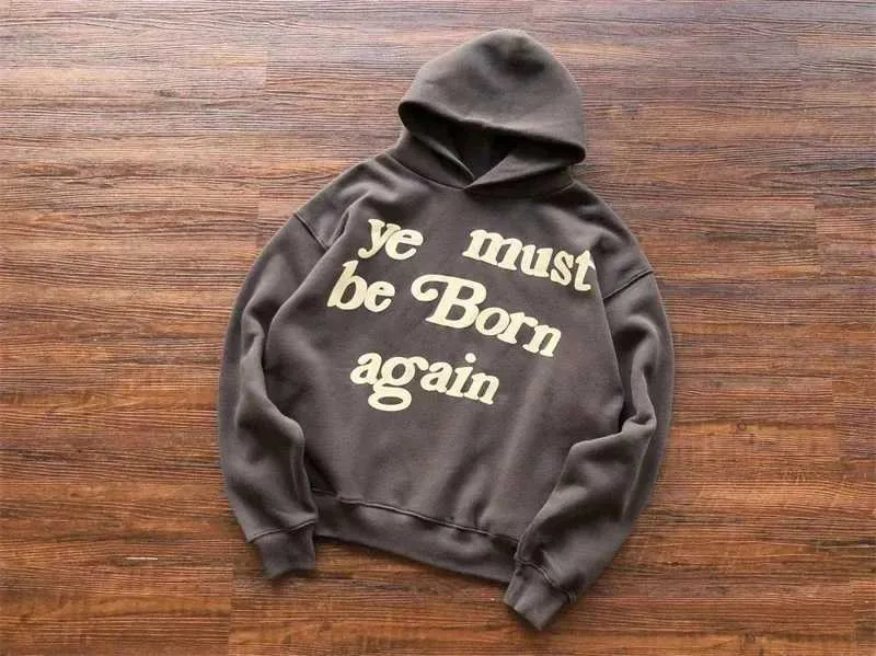 Sweat à capuche style vintage CPFM « Ye Must Be Born Again » pour homme et femme XJ250530_voghion.com