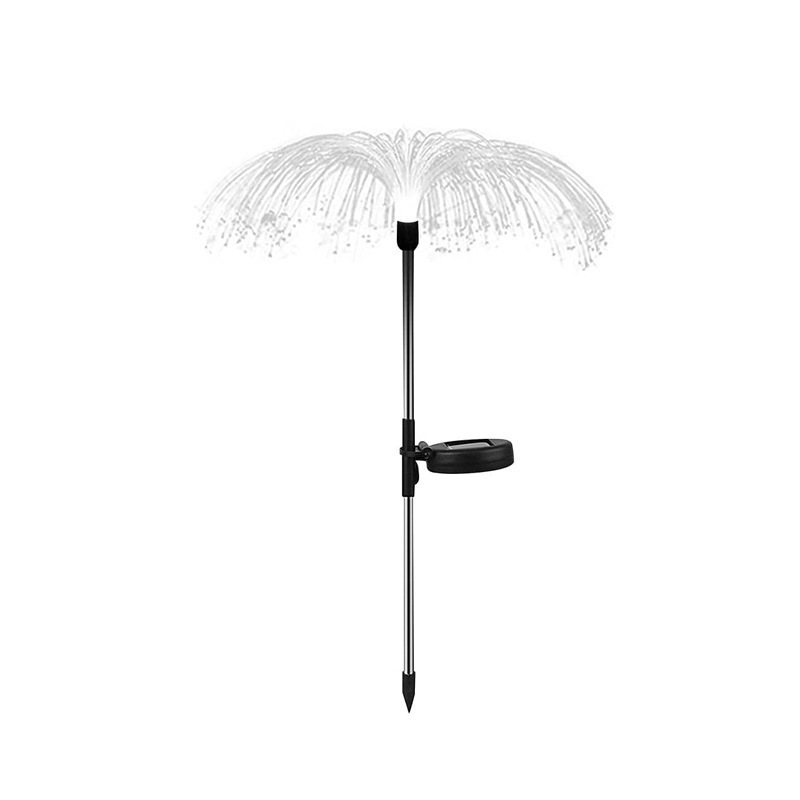 Solar-Gartenleuchten für den Außenbereich, mehrfarbige Solar-Quallenlichter, 8 Modi, Glasfaserlichter, wasserdicht für die Dekoration von Landschaftsrasen und Hinterhof_voghion.com