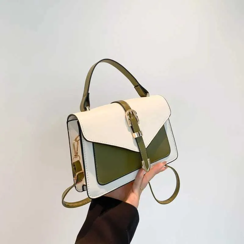 Sac à bandoulière carré en cuir PU pour femme avec bretelles réglables pour le travail et les voyages Y241116_voghion.com