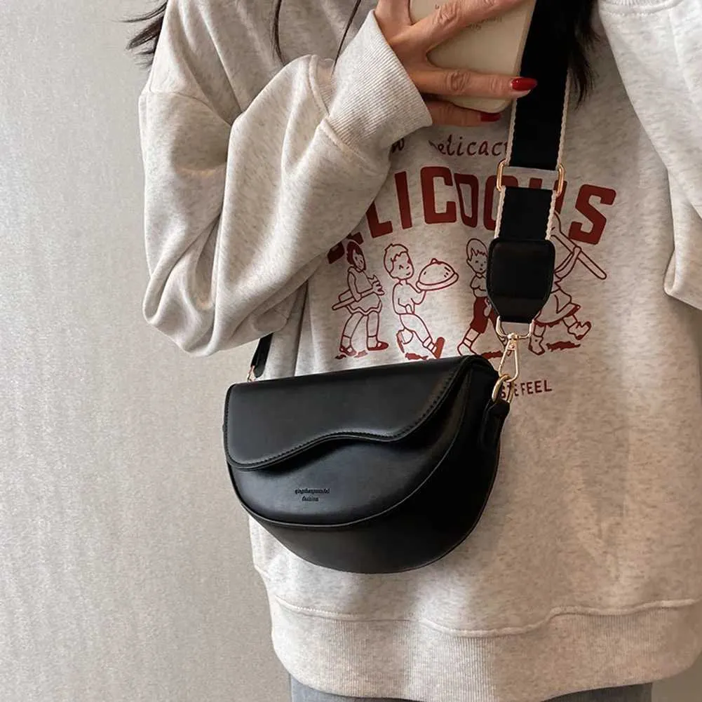 PU Leder Sattel Achselhöhle Taschen für Frauen 2023 Marke Schulter Crossbody Damen Vintage Unterarm Handtaschen Geldbörse Tasche_voghion.com