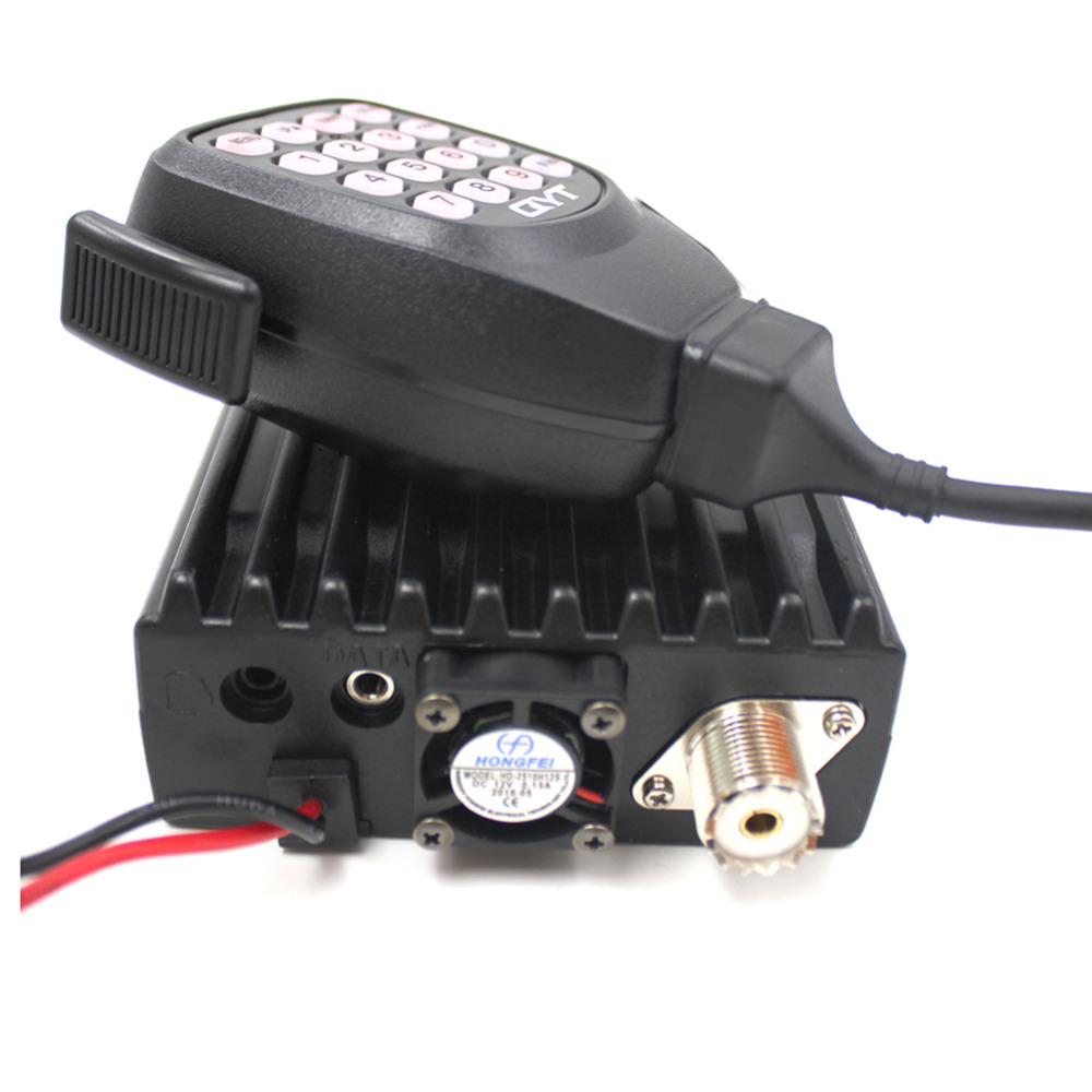 Última versión Mini Radio Móvil QYT KT-7900D 25W Banda Cuádruple 144/220/350/440MHz KT7900D Transceptor UV o Con Fuente de Alimentación_voghion.com