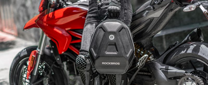 ROCKBROS Heck Motorrad Sitztasche Wasserdicht Mit Regenschutz Rucksack_voghion.com