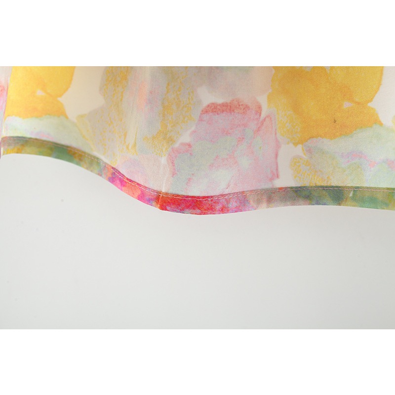 Summer New Colorful Flower Sleeveless Baby Girl Dress Solid Color Small Flying Sleeves Beach Party Children's Clothing Send Hat (0-3 Years Old)_voghion.com