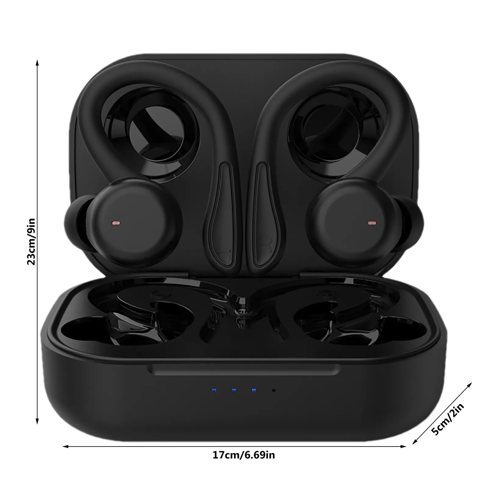 Cell Phone Earphones In Wireless Earbuds Over Ear Buds With Earhooks Earbud Sports Headset IPX6 Waterproof Smart Touch_voghion.com