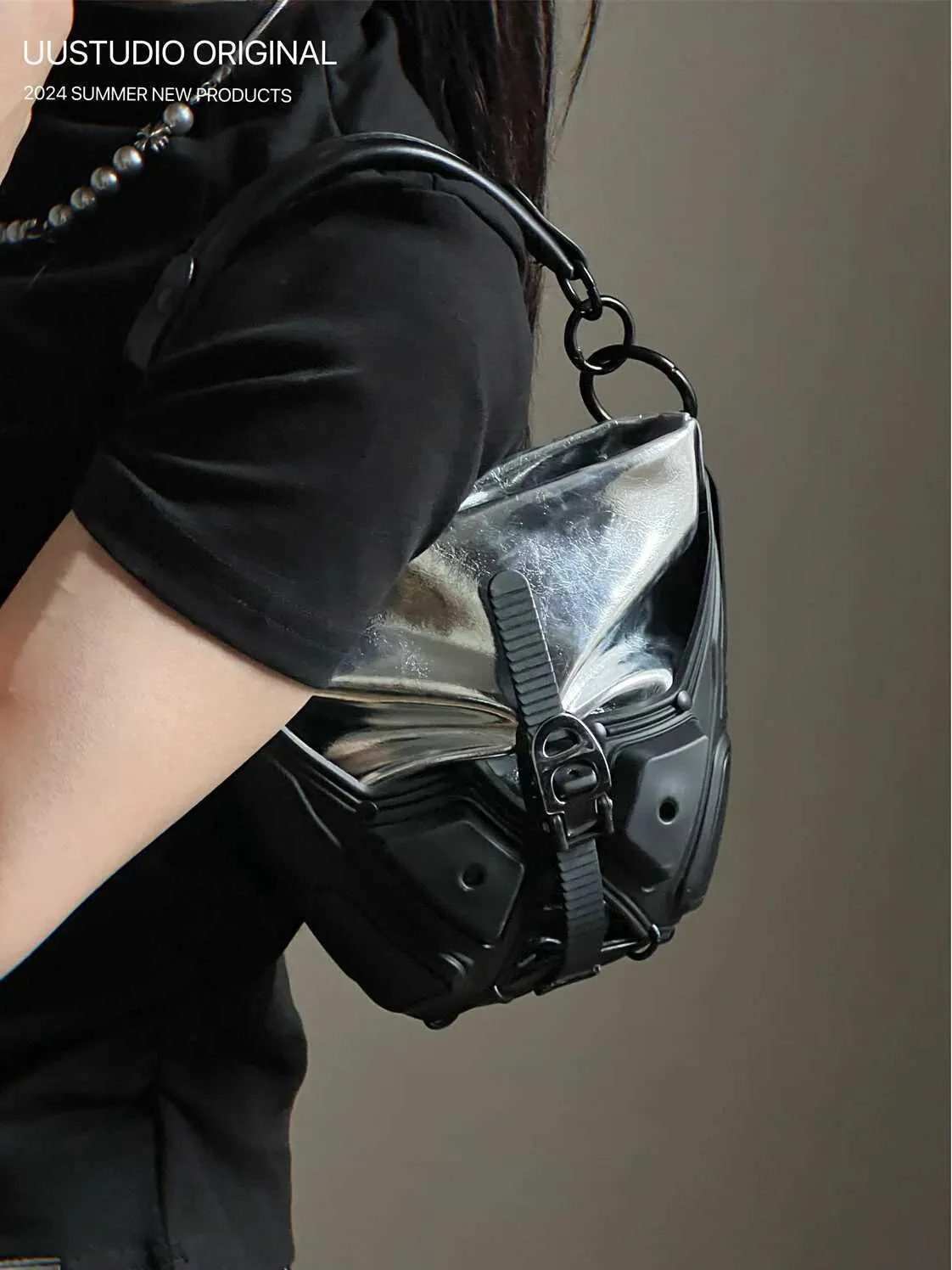 Womans Spicy Girls Umhängetasche Trendy PU Leder Handtaschen Stilvolle Punk Geldbörse Mode Y2K UmhängetaschenC241216_voghion.com