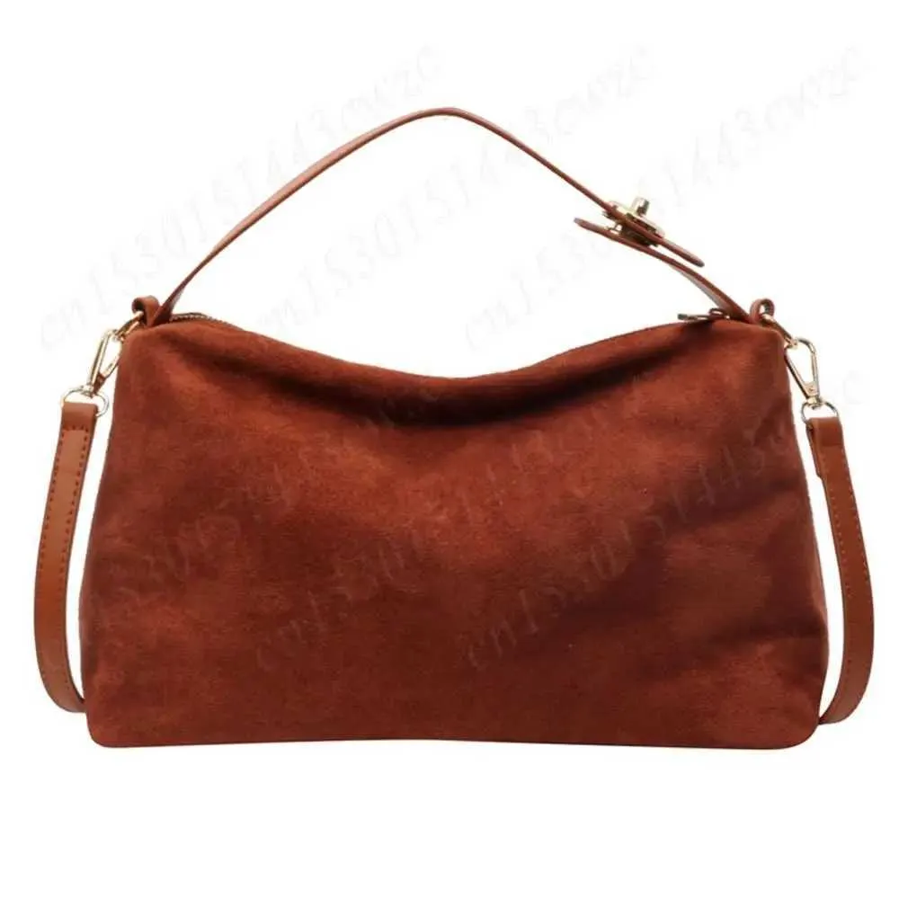 New Shoulder Bag for Women Suede Hobo Adjustable Strap Handbag With Inner Pocket Satchel Purse Zipper Crossbody Ba241104_voghion.com