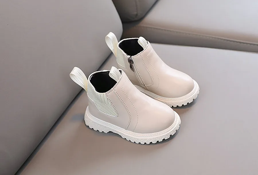 Fashion Kids PU Leather New Winter Children's Shoes Kidsnest Boys Girls Anti Slip Foot Warmer Toddler Snow Boots Size US_voghion.com