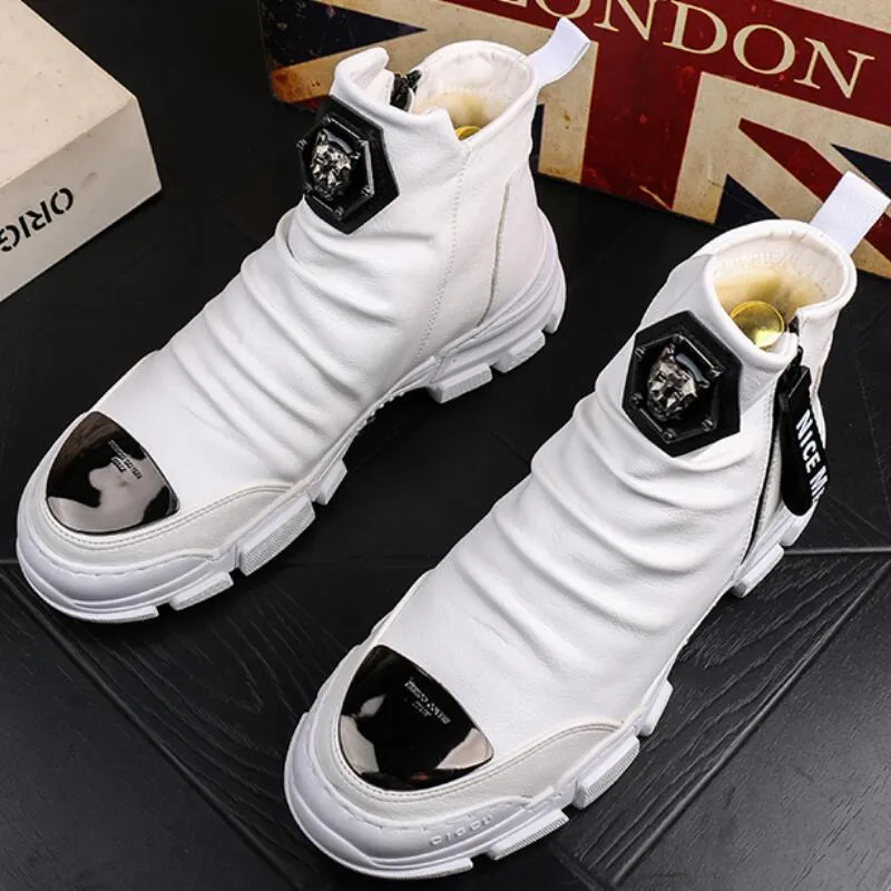 new black gold madman lion mascue mens casual absorb youth soft shoes of high quality b5_voghion.com